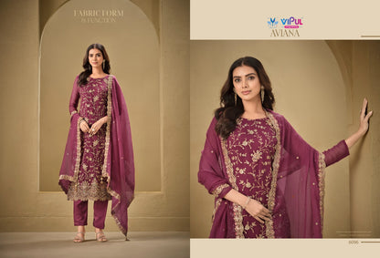 Aviana Vipul Soft Organza Pant Style Suits Supplier India