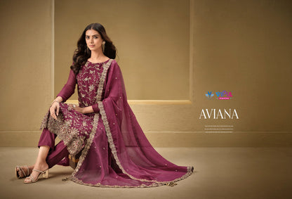 Aviana Vipul Soft Organza Pant Style Suits Supplier India