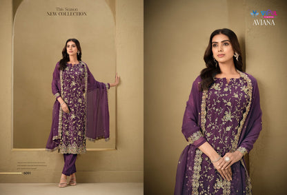 Aviana Vipul Soft Organza Pant Style Suits Supplier India