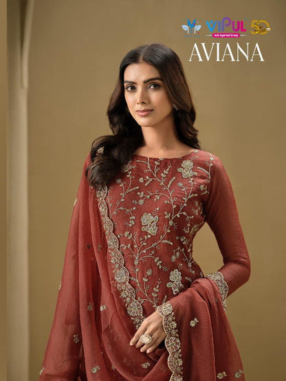 Aviana Vipul Soft Organza Pant Style Suits Supplier India