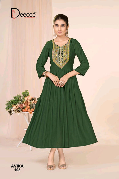 Avika Deecee Berlin Anarkali Kurtis Supplier Ahmedabad