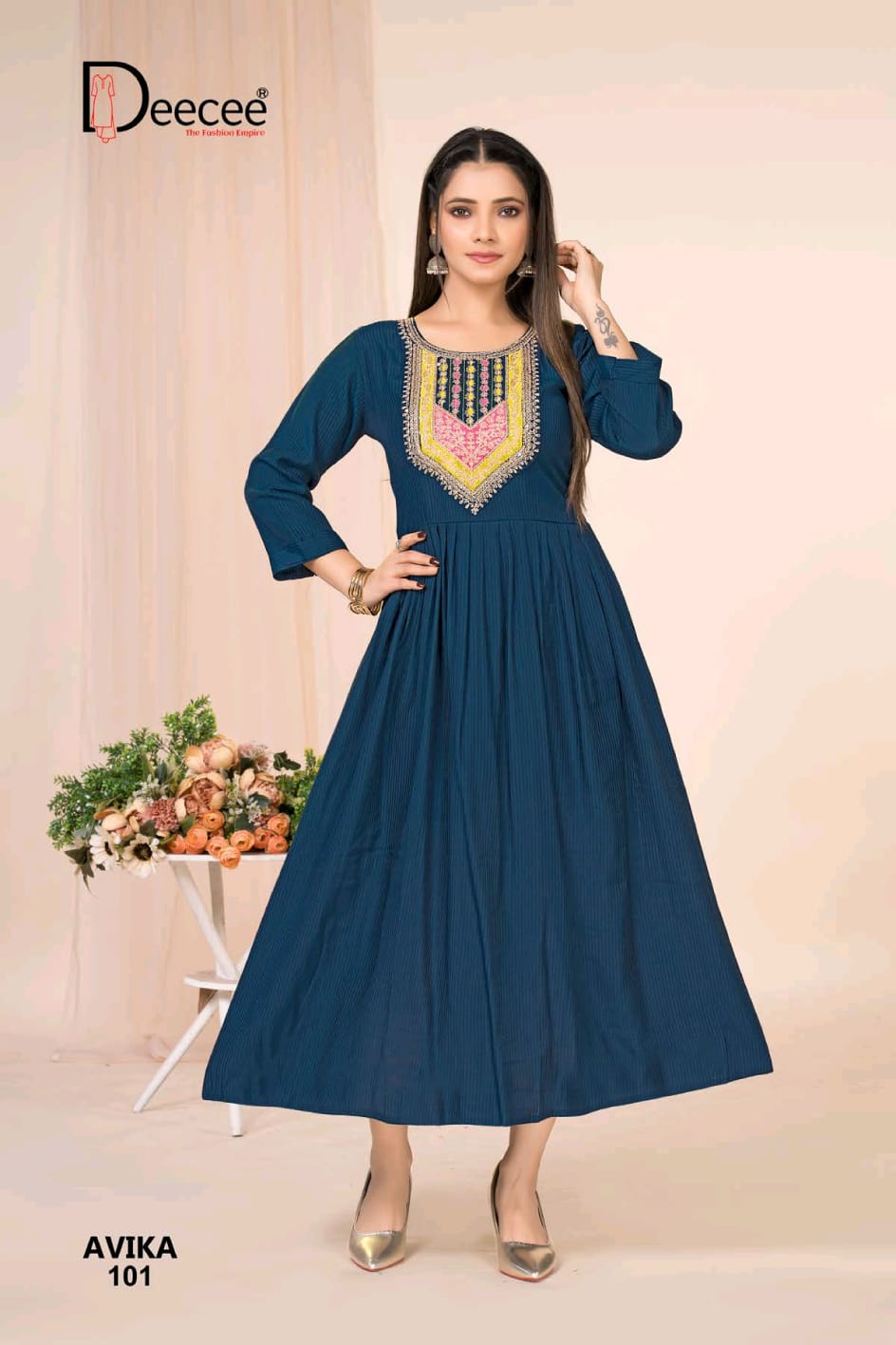 Avika Deecee Berlin Anarkali Kurtis Supplier Ahmedabad
