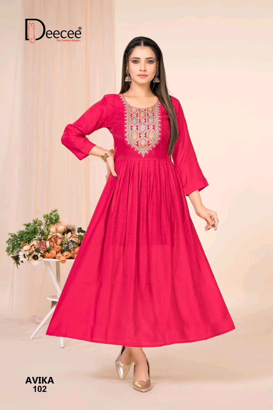 Avika Deecee Berlin Anarkali Kurtis Supplier Ahmedabad