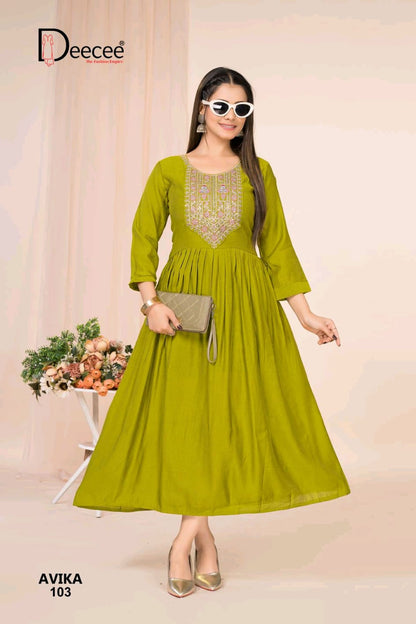 Avika Deecee Berlin Anarkali Kurtis Supplier Ahmedabad