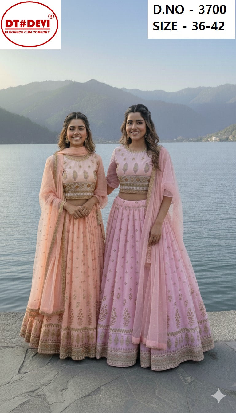 Avika Dn 3700 Dt Devi Georgette Readymade Girls Lehenga Choli Wholesale Price