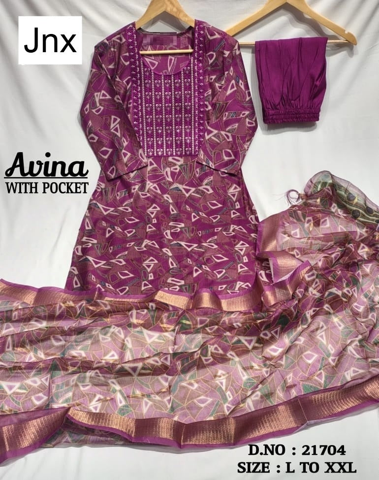 Avina 190626 Jnx Berlin Readymade Pant Style Suits Wholesaler Ahmedabad