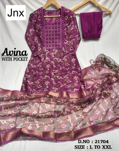 Avina 190626 Jnx Berlin Readymade Pant Style Suits Wholesaler Ahmedabad