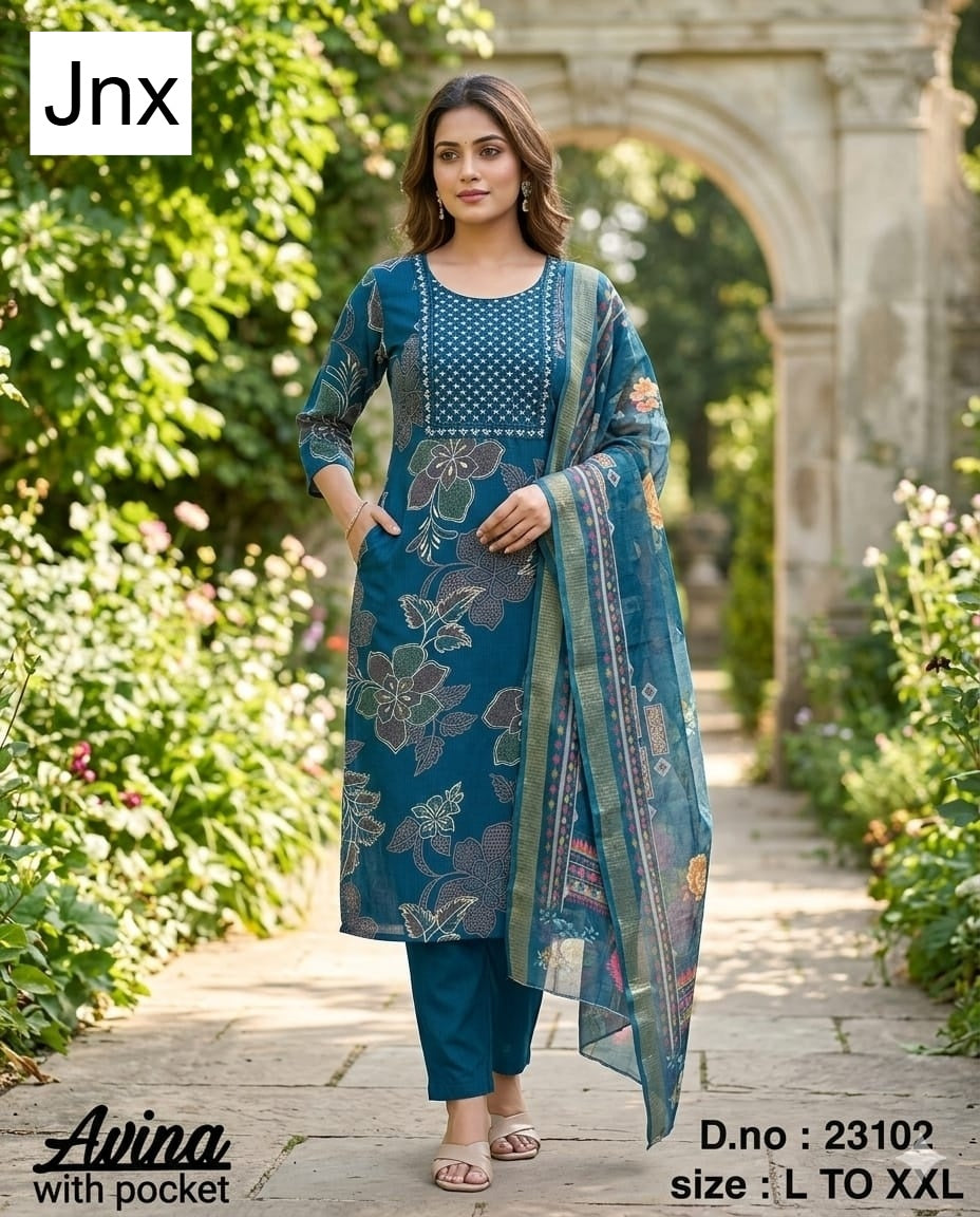 Avina 190626 Jnx Berlin Readymade Pant Style Suits Wholesaler Ahmedabad