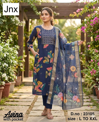 Avina 190626 Jnx Berlin Readymade Pant Style Suits Wholesaler Ahmedabad