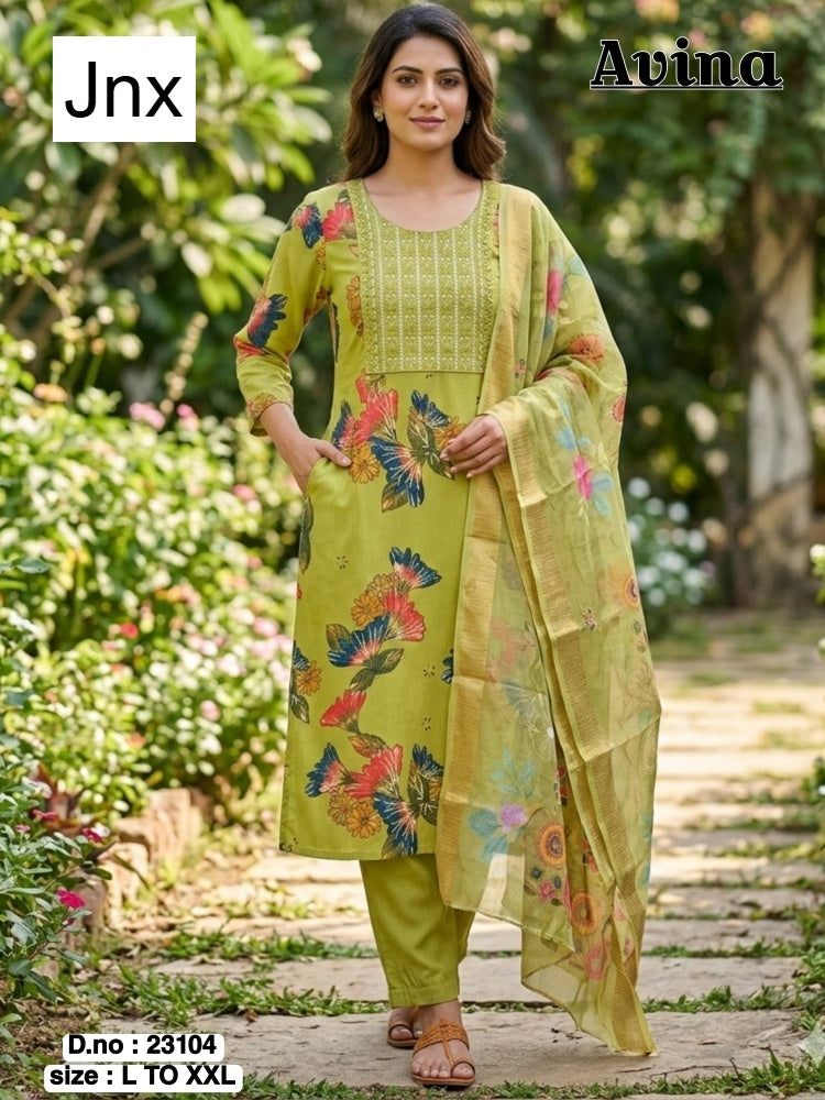 Avina 190626 Jnx Berlin Readymade Pant Style Suits Wholesaler Ahmedabad