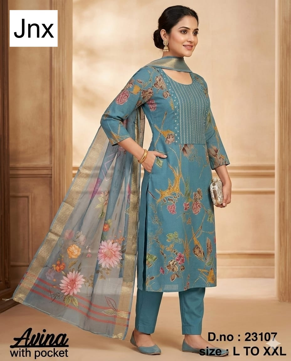 Avina 190626 Jnx Berlin Readymade Pant Style Suits Wholesaler Ahmedabad
