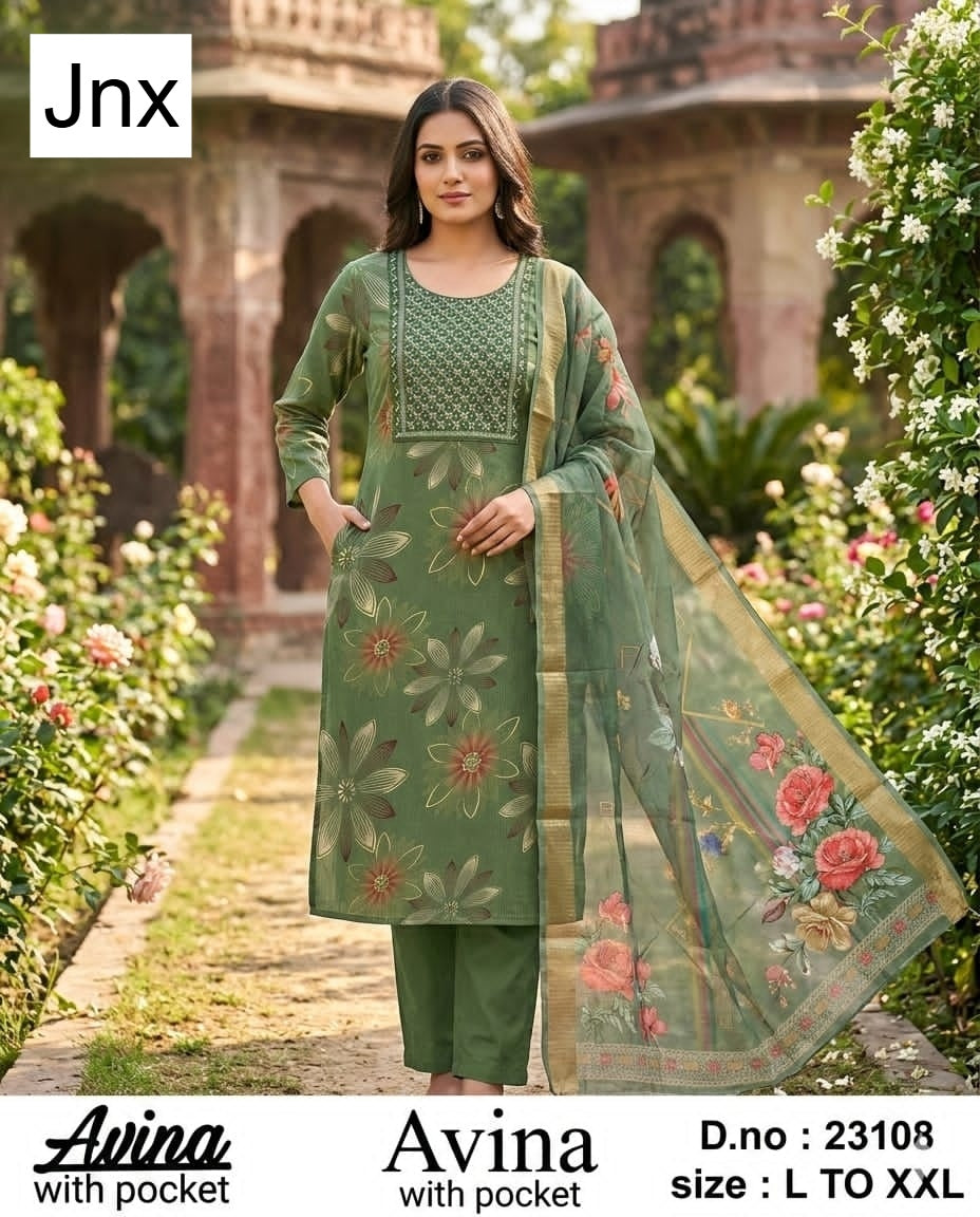Avina 190626 Jnx Berlin Readymade Pant Style Suits Wholesaler Ahmedabad