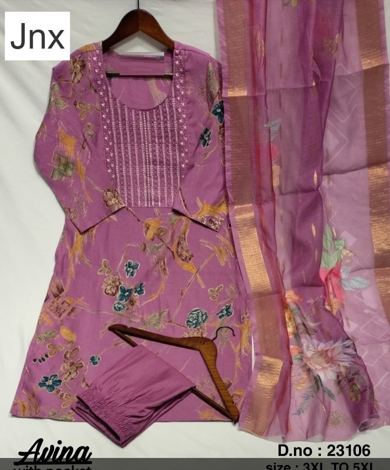 Avina Jnx Berlin Readymade Pant Style Suits Wholesaler