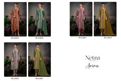 Avira Netra Woven Silk Pant Style Suits Exporter India
