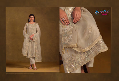 Avira Vipul Chiffon Pant Style Suits Manufacturer India