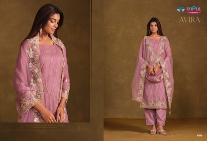 Avira Vipul Chiffon Pant Style Suits Manufacturer India