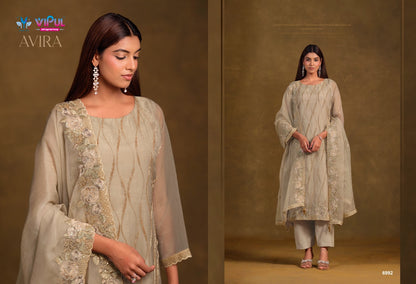 Avira Vipul Chiffon Pant Style Suits Manufacturer India