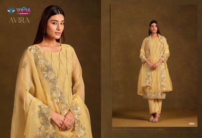Avira Vipul Chiffon Pant Style Suits Manufacturer India