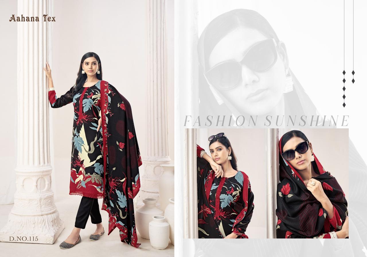 Avisha Vol 1 Aahana Pashmina Suits Supplier Gujarat