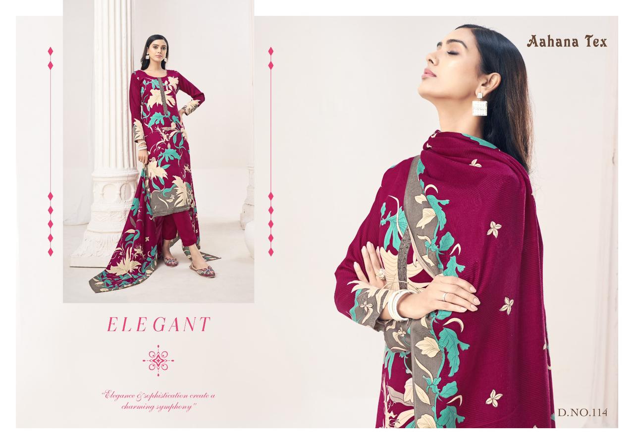 Avisha Vol 1 Aahana Pashmina Suits Supplier Gujarat