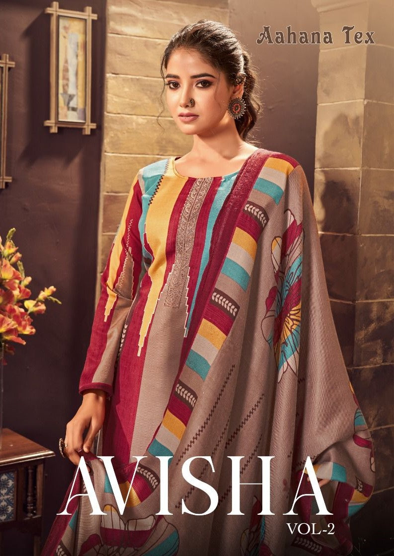 Avisha Vol 2 Aahana Pashmina Suits Manufacturer Gujarat