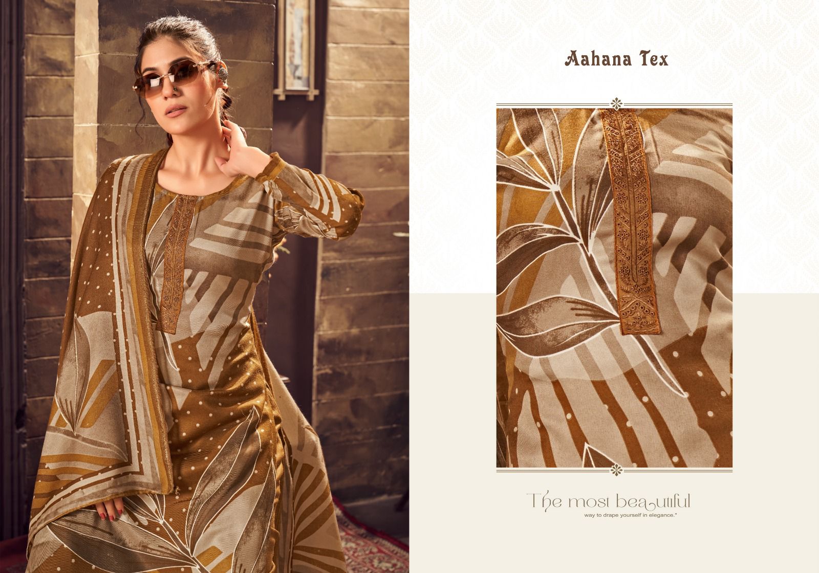 Avisha Vol 2 Aahana Pashmina Suits Manufacturer Gujarat