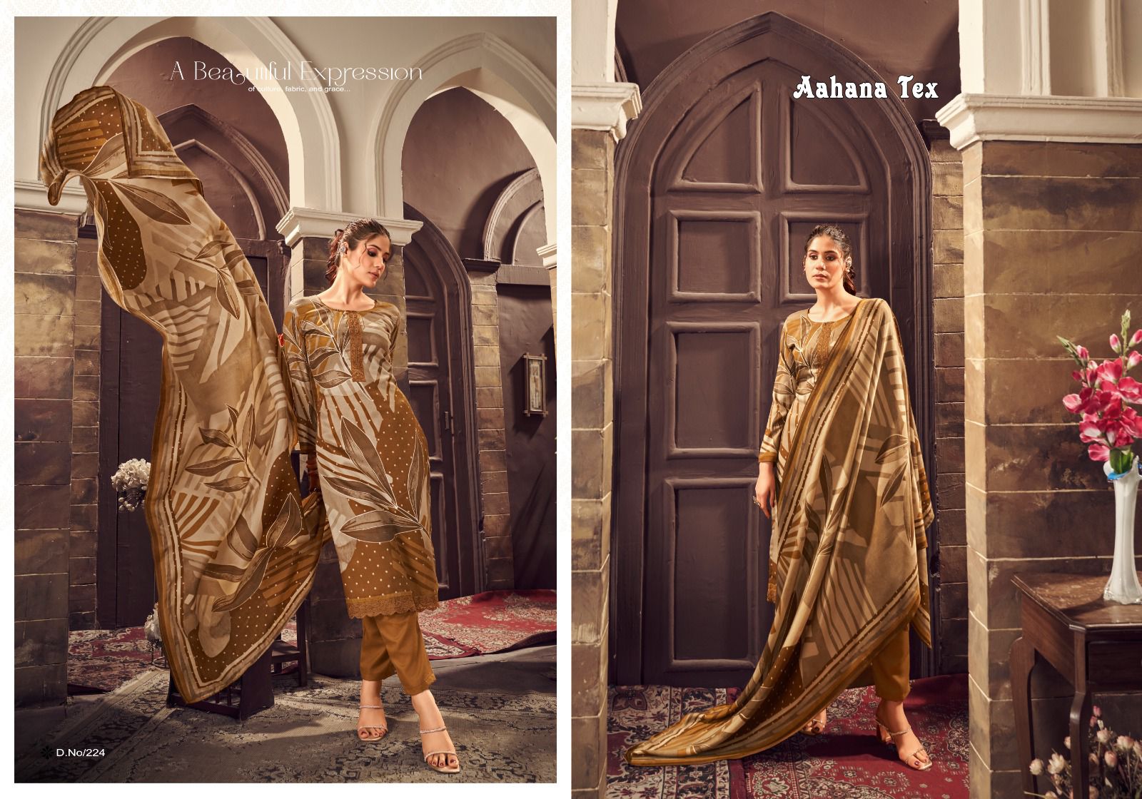 Avisha Vol 2 Aahana Pashmina Suits Manufacturer Gujarat