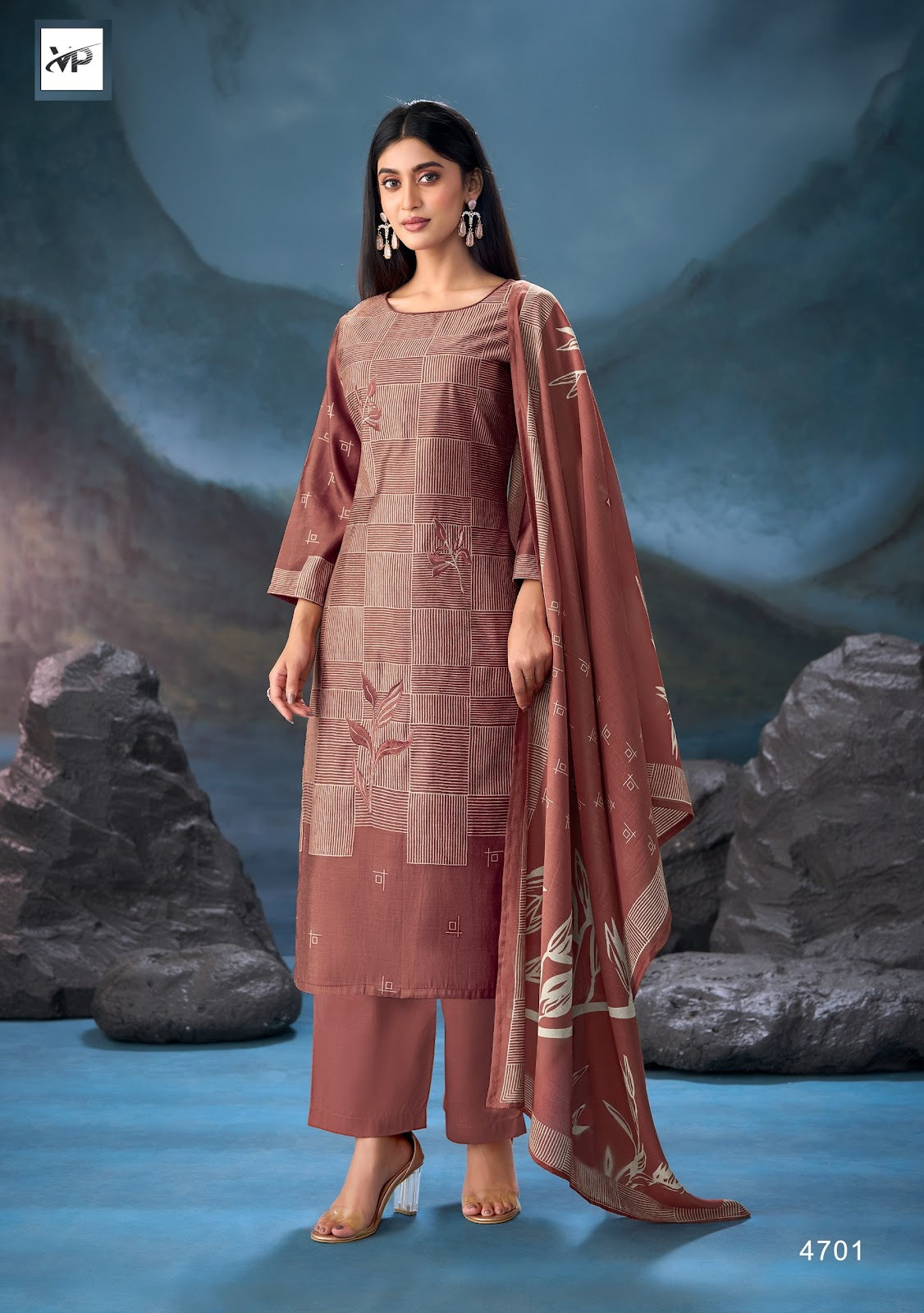 Avisha Vp Brand Muslin Pant Style Suits Supplier