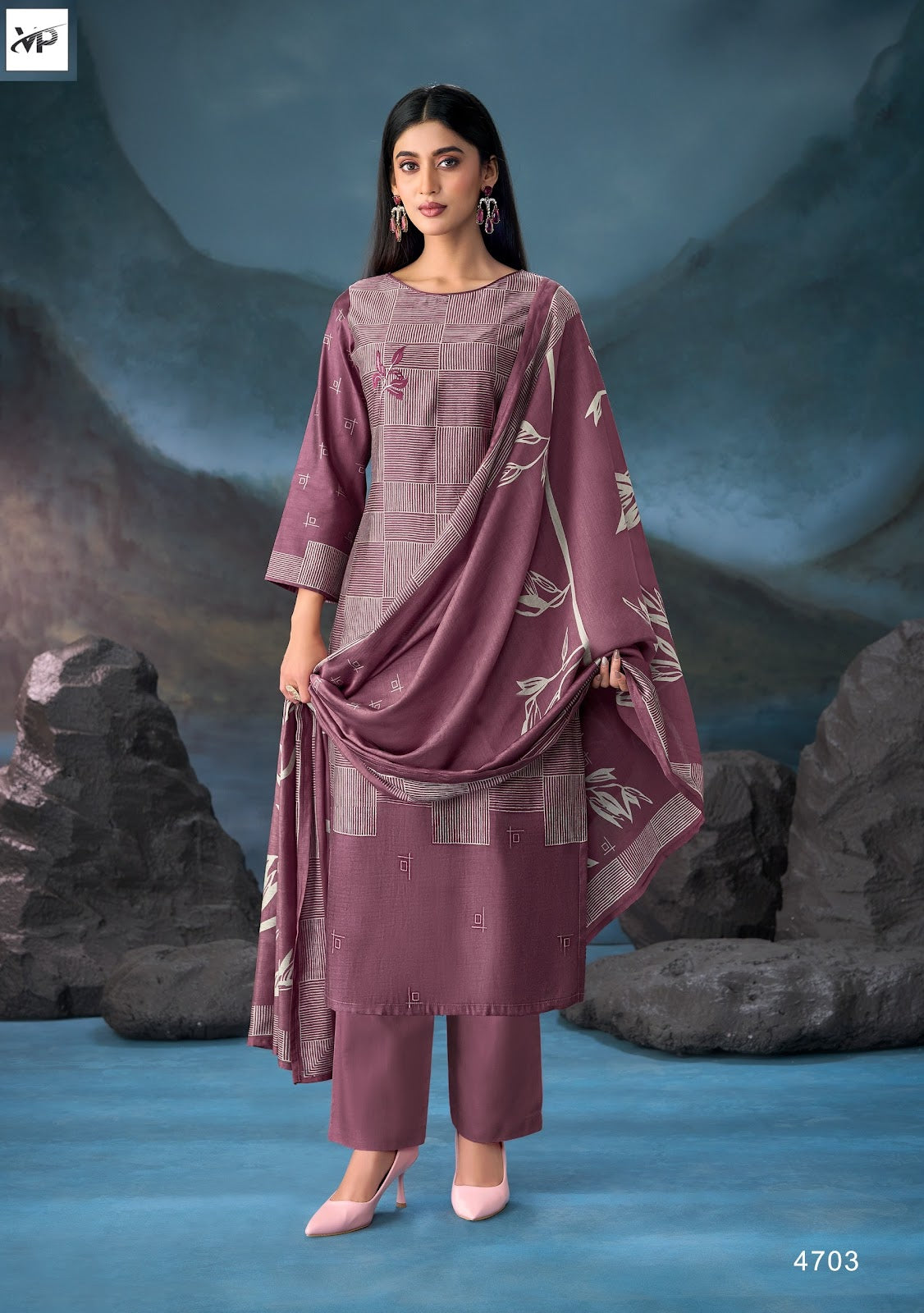 Avisha Vp Brand Muslin Pant Style Suits Supplier
