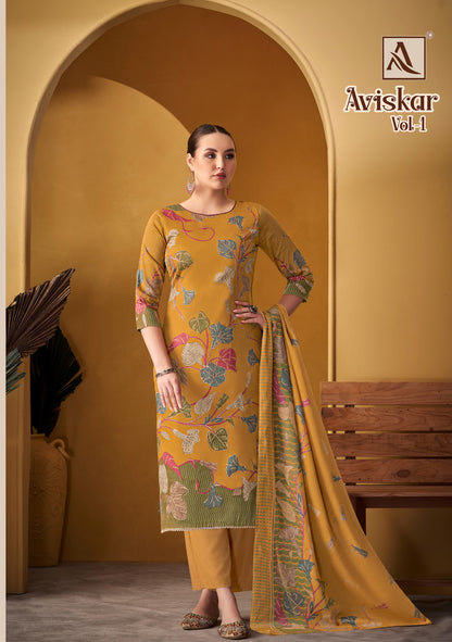 Aviskar Vol 1 Alok Zam Karachi Salwar Suits Wholesale Price