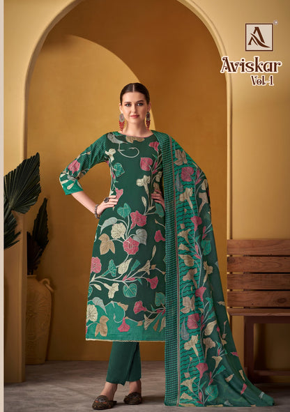 Aviskar Vol 1 Alok Zam Karachi Salwar Suits Wholesale Price