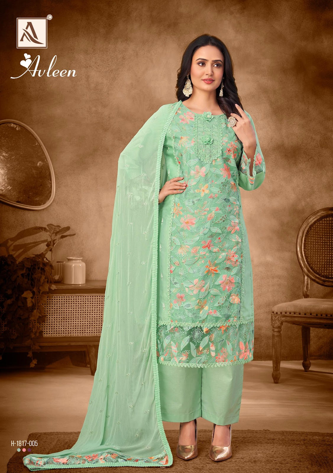 Avleen Alok Pure Zam Pant Style Suits Wholesale Price