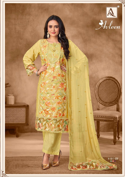 Avleen Alok Pure Zam Pant Style Suits Wholesale Price