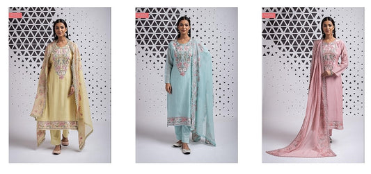 Avleen Naariti Mul Pant Style Suits Wholesaler India