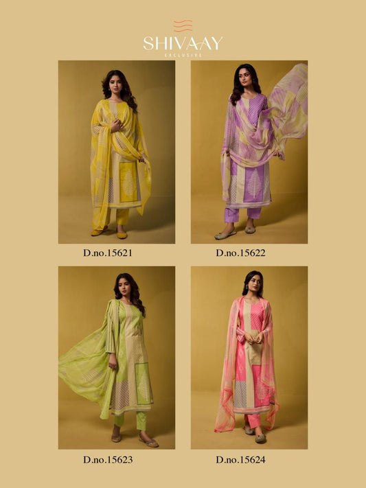 Avleena Shivaay Lawn Cotton Pant Style Suits Manufacturer India