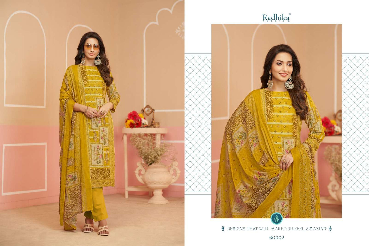 Avnee 2 Radhika Fashion Azara Lawn Cotton Karachi Salwar Suits Exporter Ahmedabad