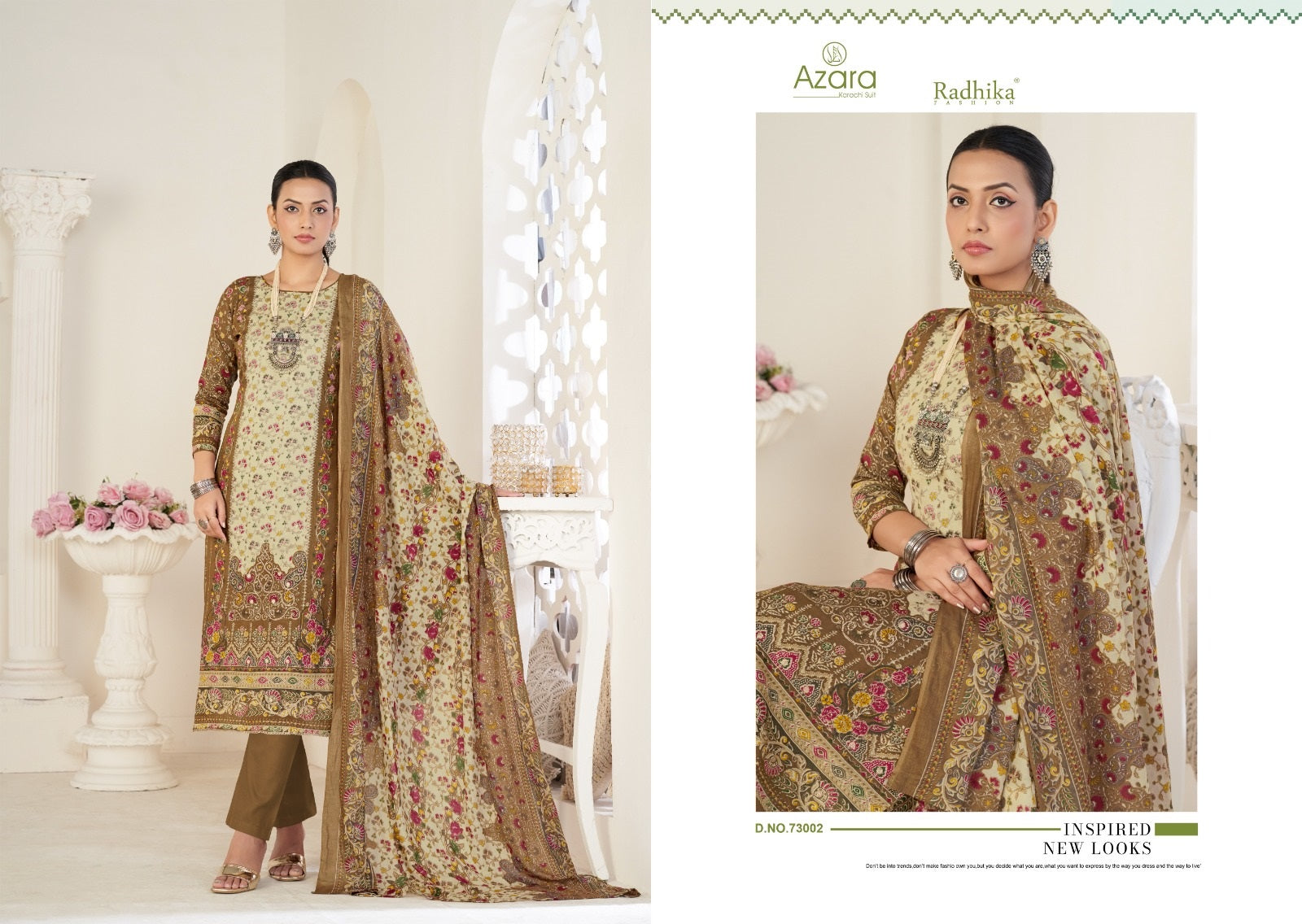 Avnee 3 Radhika Fashion Azara Pure Lawn Karachi Salwar Suits Wholesale Price