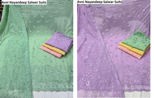 Avni Nayandeep Organza Salwar Suits Supplier Gujarat