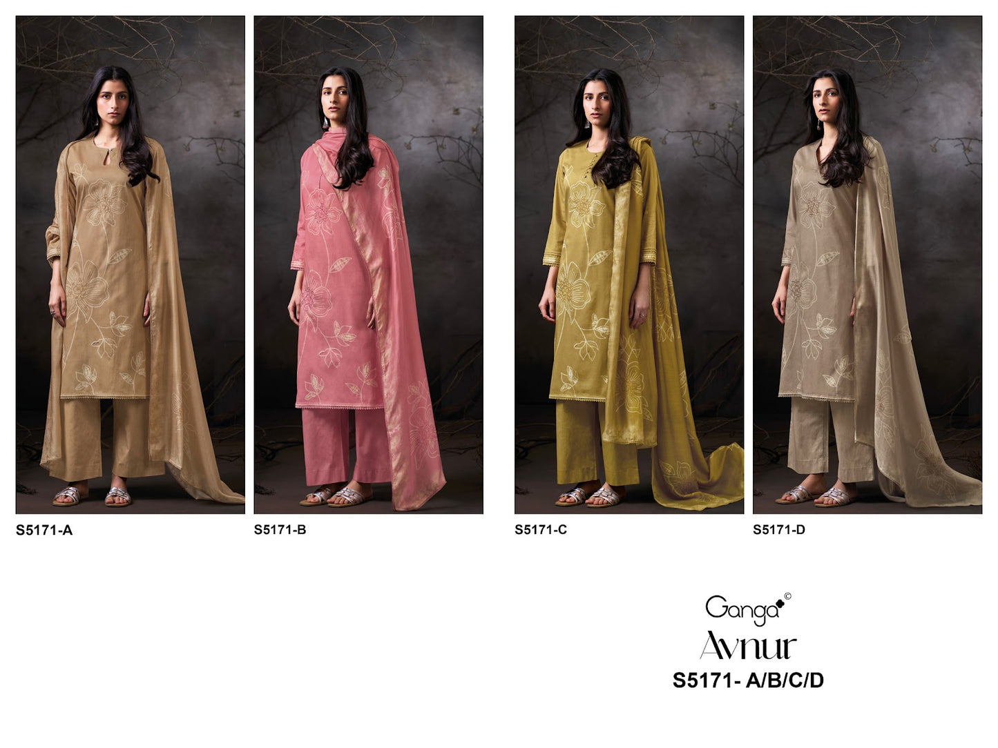 Avnur S5171 Ganga Corduroy Pant Style Suits Manufacturer Gujarat