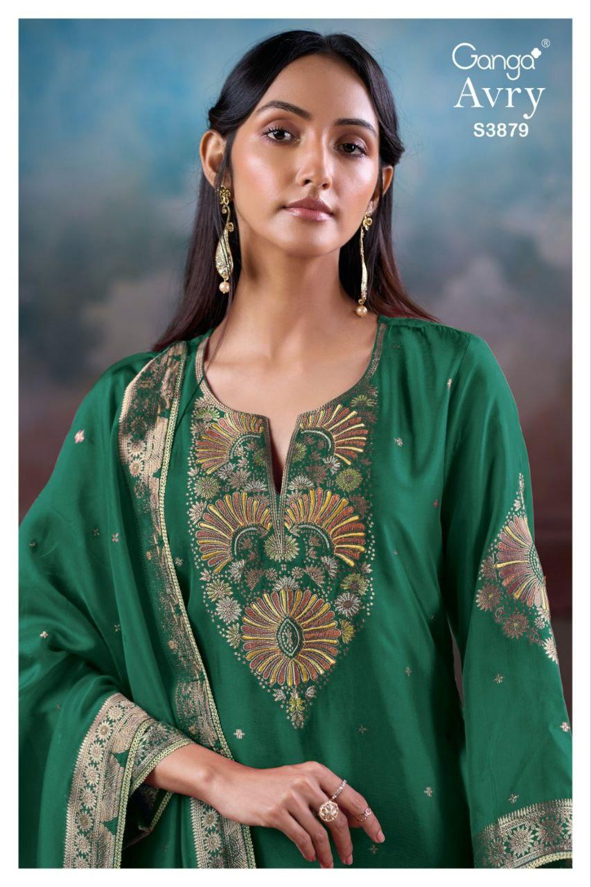 Avry 3879 Ganga Plazzo Style Suits Wholesale Rate
