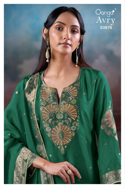 Avry 3879 Ganga Plazzo Style Suits Wholesale Rate