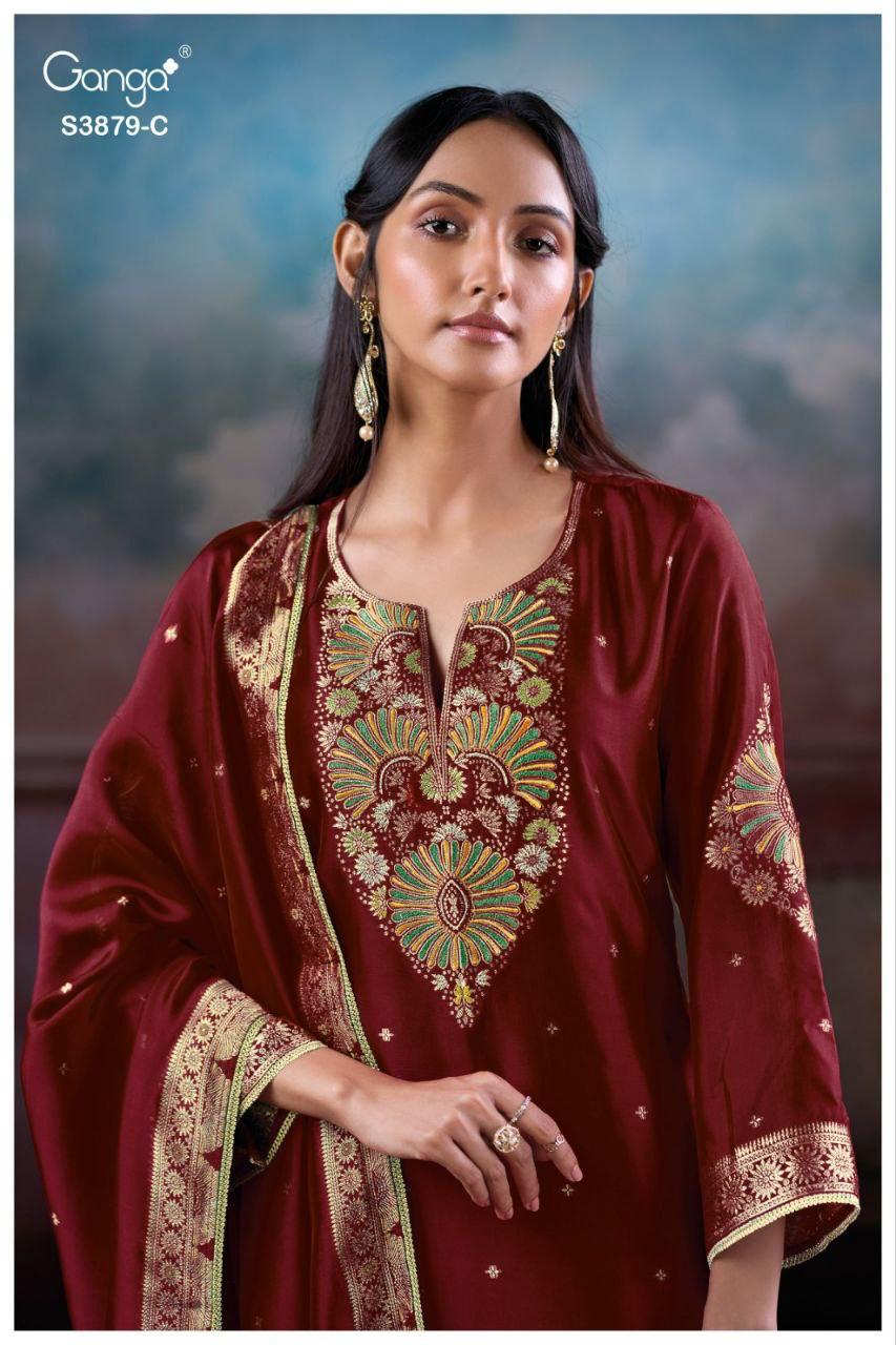 Avry 3879 Ganga Plazzo Style Suits Wholesale Rate