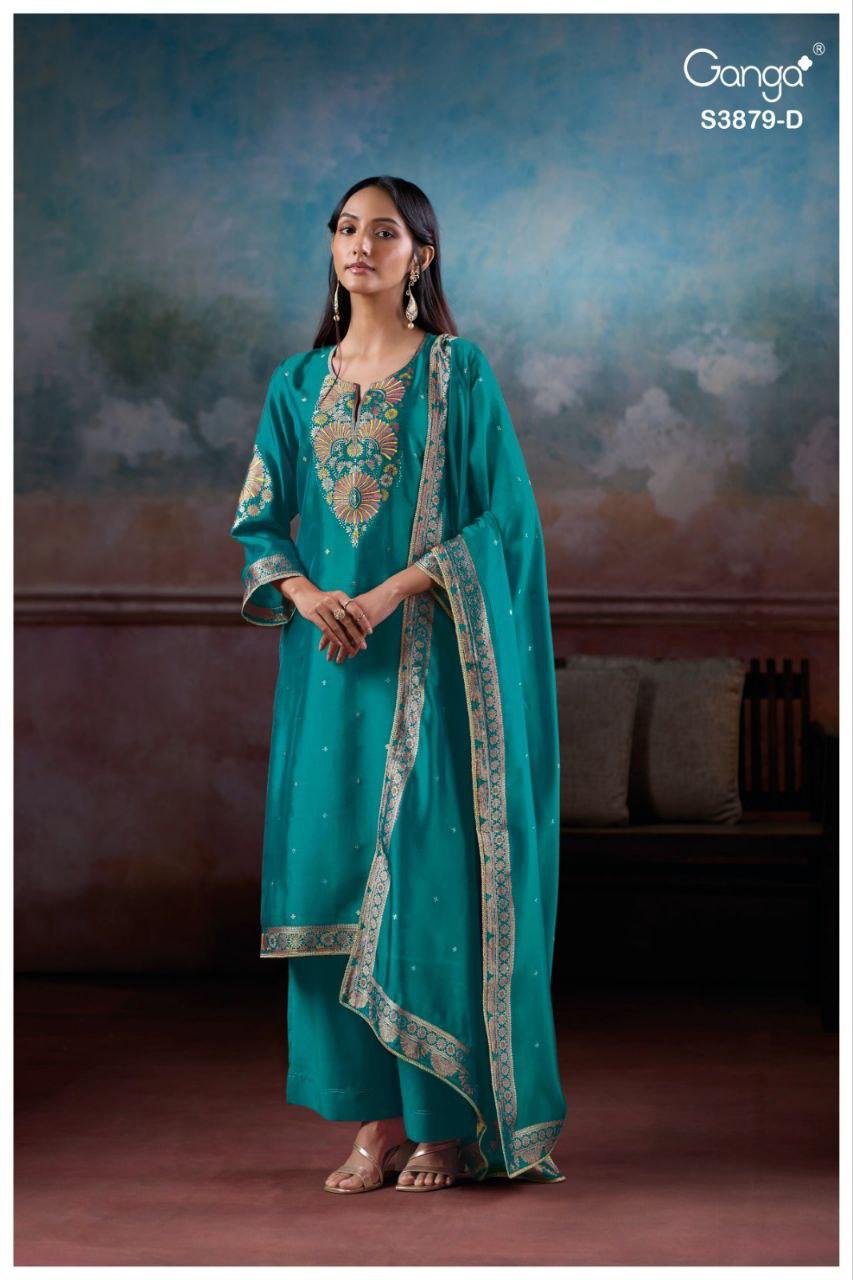 Avry 3879 Ganga Plazzo Style Suits Wholesale Rate