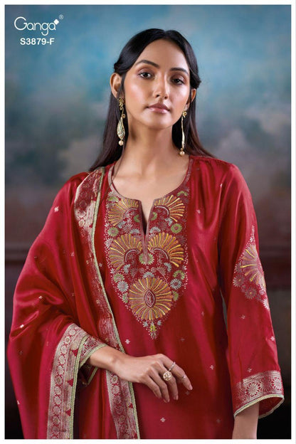 Avry 3879 Ganga Plazzo Style Suits Wholesale Rate