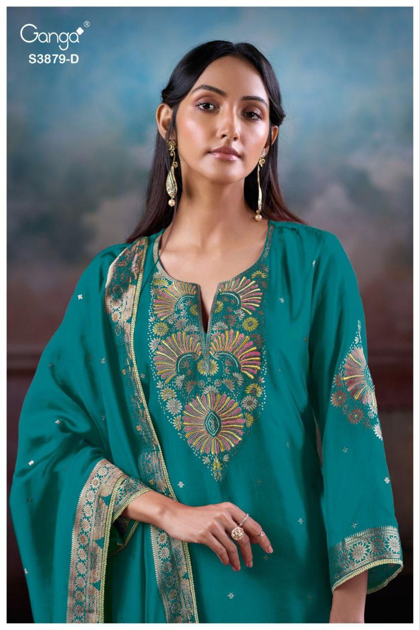 Avry 3879 Ganga Plazzo Style Suits Wholesale Rate