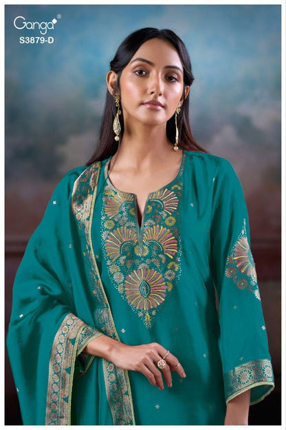 Avry 3879 Ganga Plazzo Style Suits Wholesale Rate