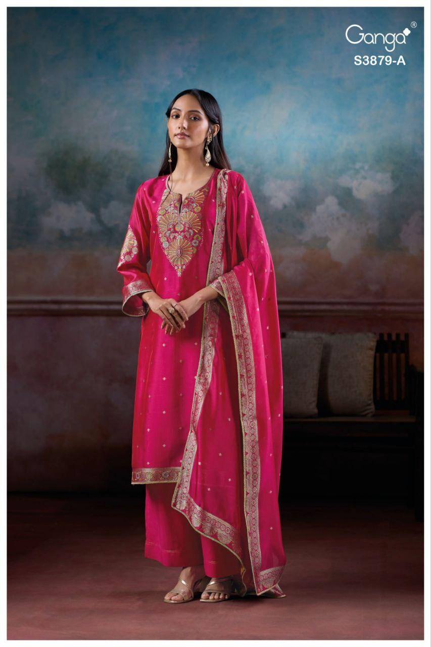 Avry 3879 Ganga Plazzo Style Suits Wholesale Rate