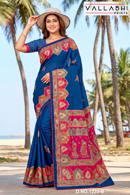 Avsar Vallabhi Prints Moss Sarees Wholesaler Ahmedabad