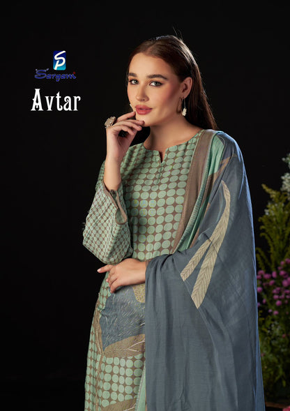 Avtar Sargam Prints Viscose Muslin Salwar Suits Wholesale Price