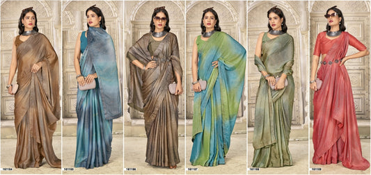 Avyaan 15 Vallabhi Prints Brasso Sarees Wholesale Price